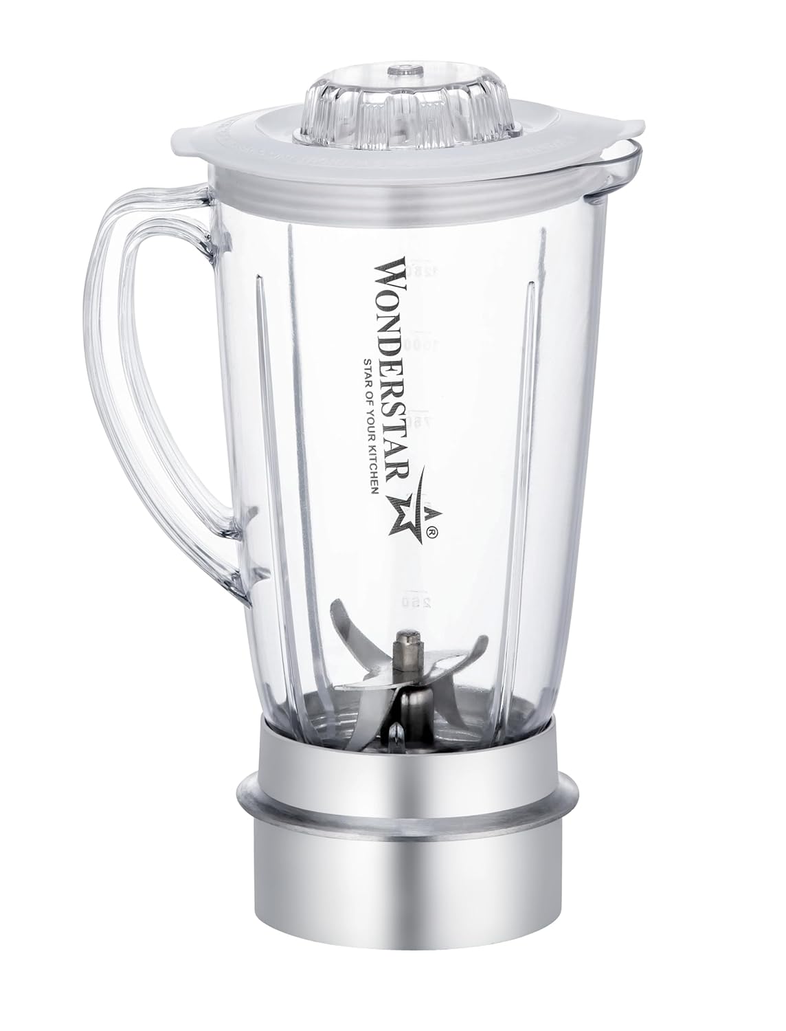 WONDER STAR Frootmix Juicer Blender Jar, 1500ml, Aluminium Base with Nikam Bush Removable Socket & Lid | Compatible with Sujata Powermatic Plus, Powermatic, Multimix, Dynamix, JMG, Supermix, Frootmix